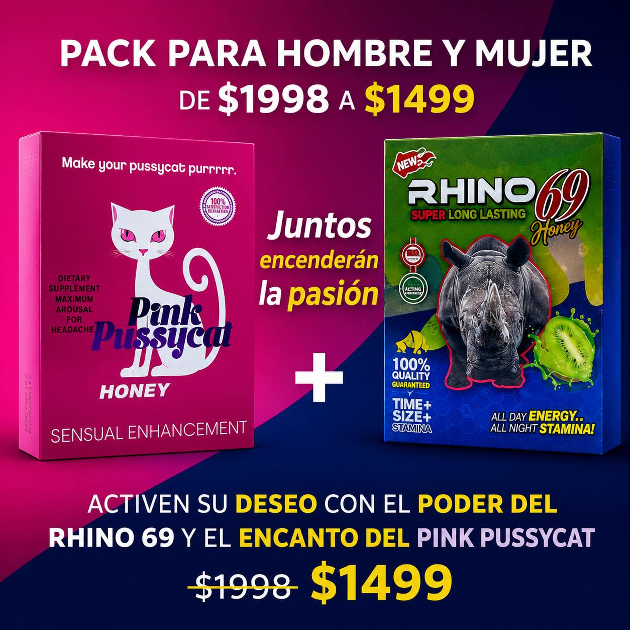 Promoción Rhino x Pussycat